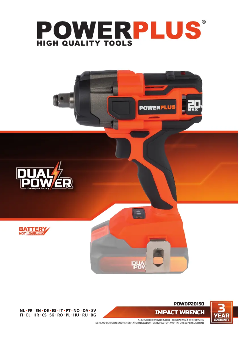 Page 1 de la notice Manuel utilisateur PowerPlus POWDP20150