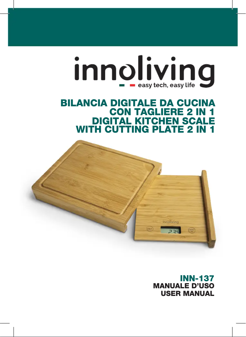 Page 1 de la notice Manuel utilisateur Innoliving INN-137