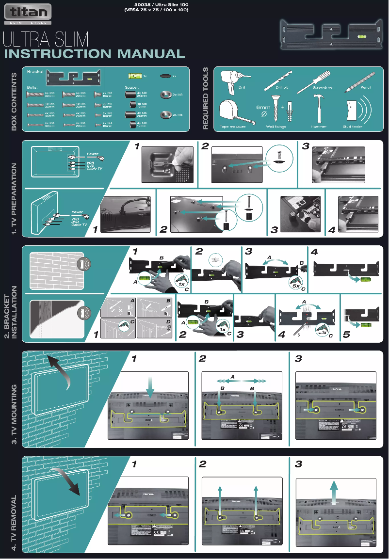 Page 1 de la notice Manuel utilisateur Titan 30038