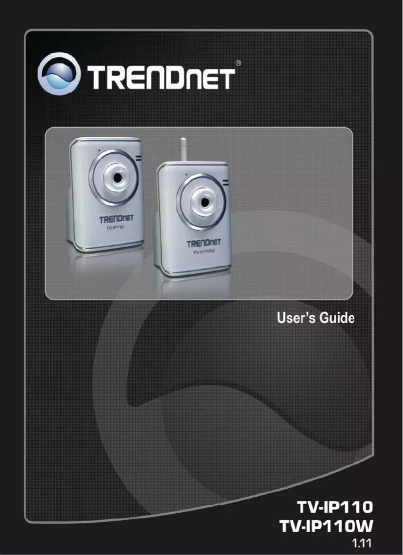 Image de la première page du manuel de l'appareil TV-IP110W