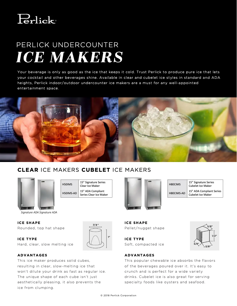 Page n°1 - Brochure Perlick H50IMS-L