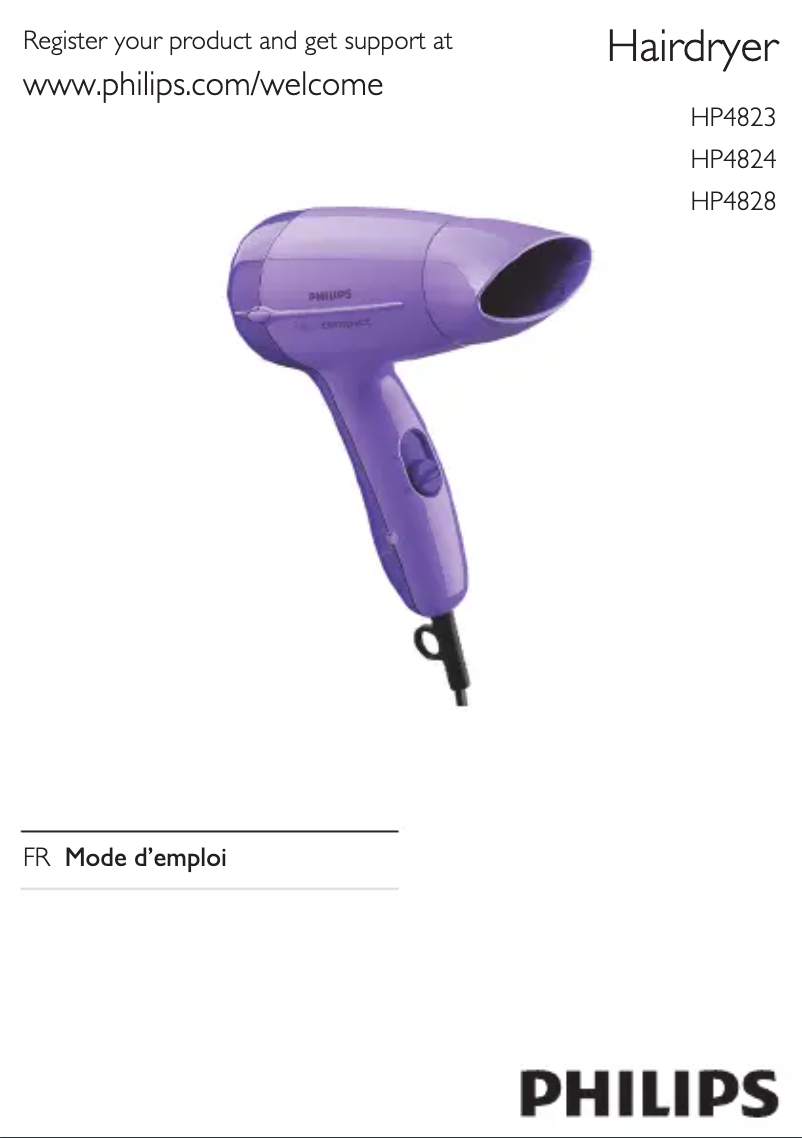 Image de la première page du manuel de l'appareil SalonCompact HP4828