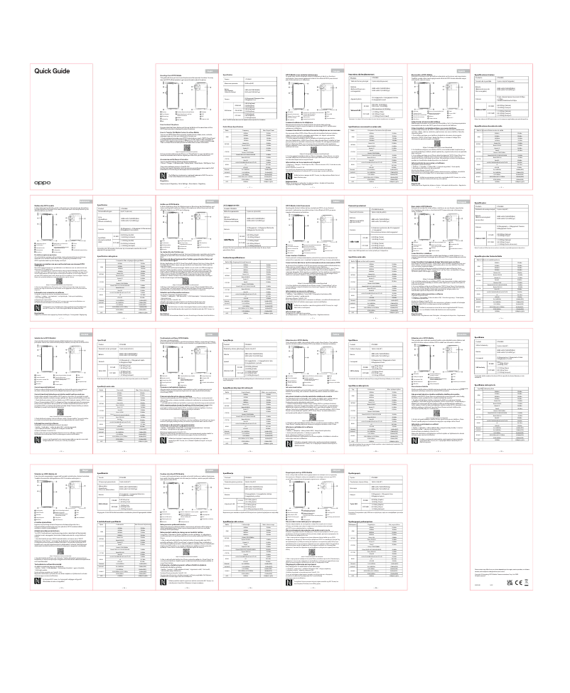 Page 1 de la notice Manuel utilisateur Oppo A78 5G