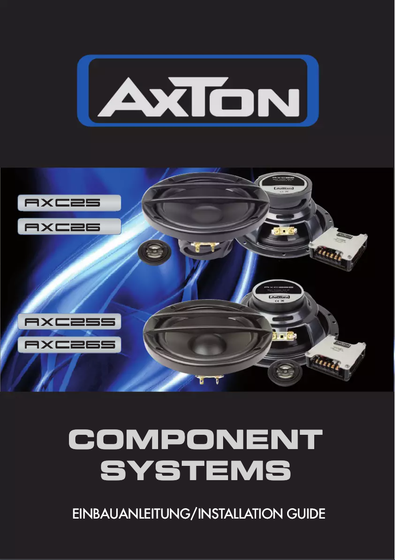 Page n°1 - Manuel utilisateur Axton AXC25