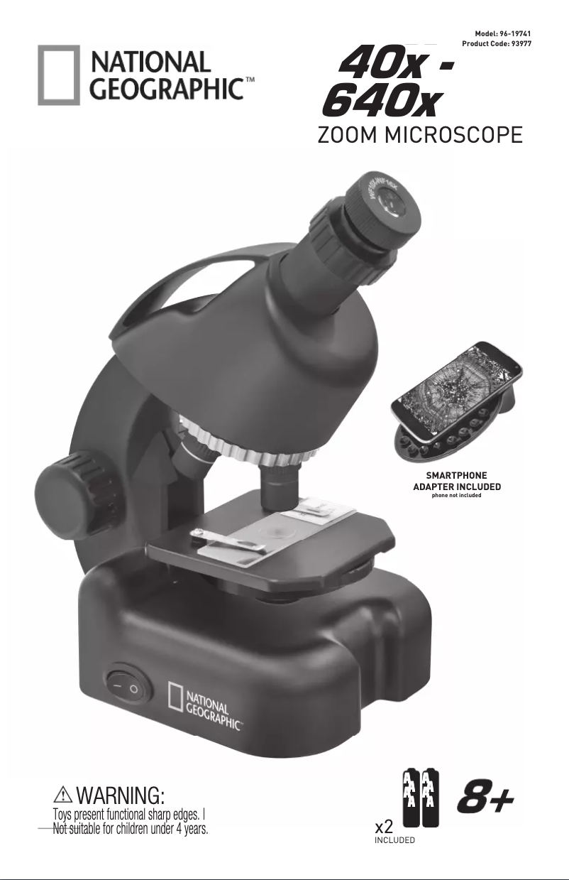 Page n°1 - Manuel utilisateur National Geographic Zoom Microscope