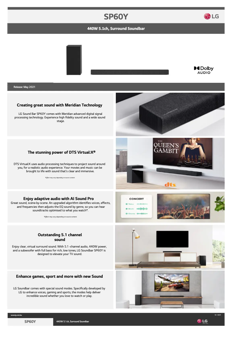 Image de la première page du manuel de l'appareil SP60Y