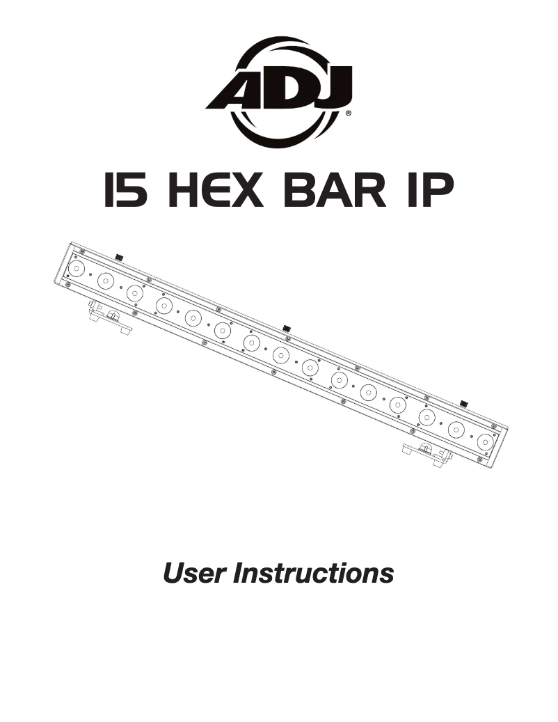 Página 1 del manual Manual de usuario American DJ 15 HEX BAR IP