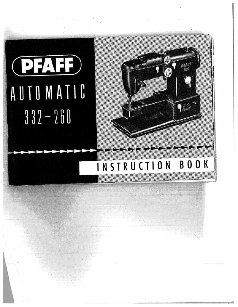Page 1 de la notice Manuel utilisateur Pfaff 240