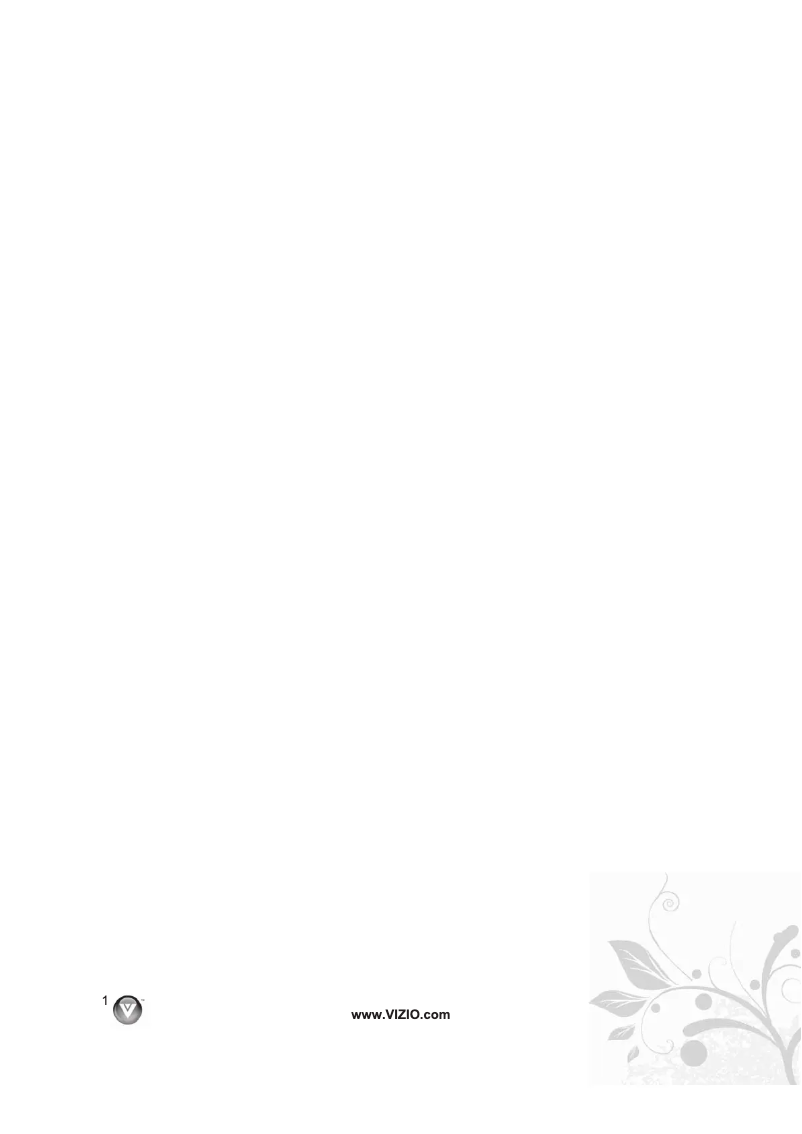 Page 1 de la notice Manuel utilisateur VIZIO VA320M