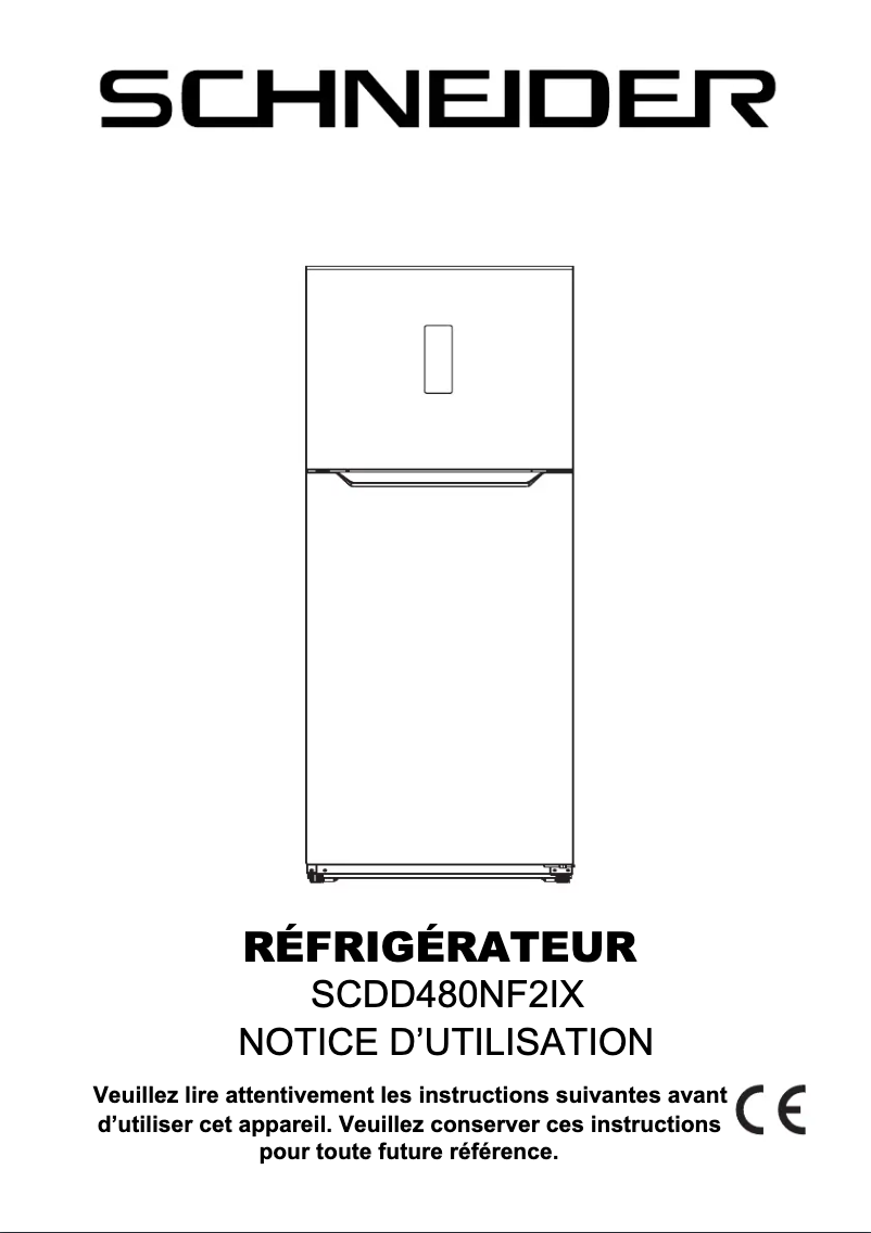 Page 1 de la notice Manuel utilisateur Schneider SCDD480NF2IX