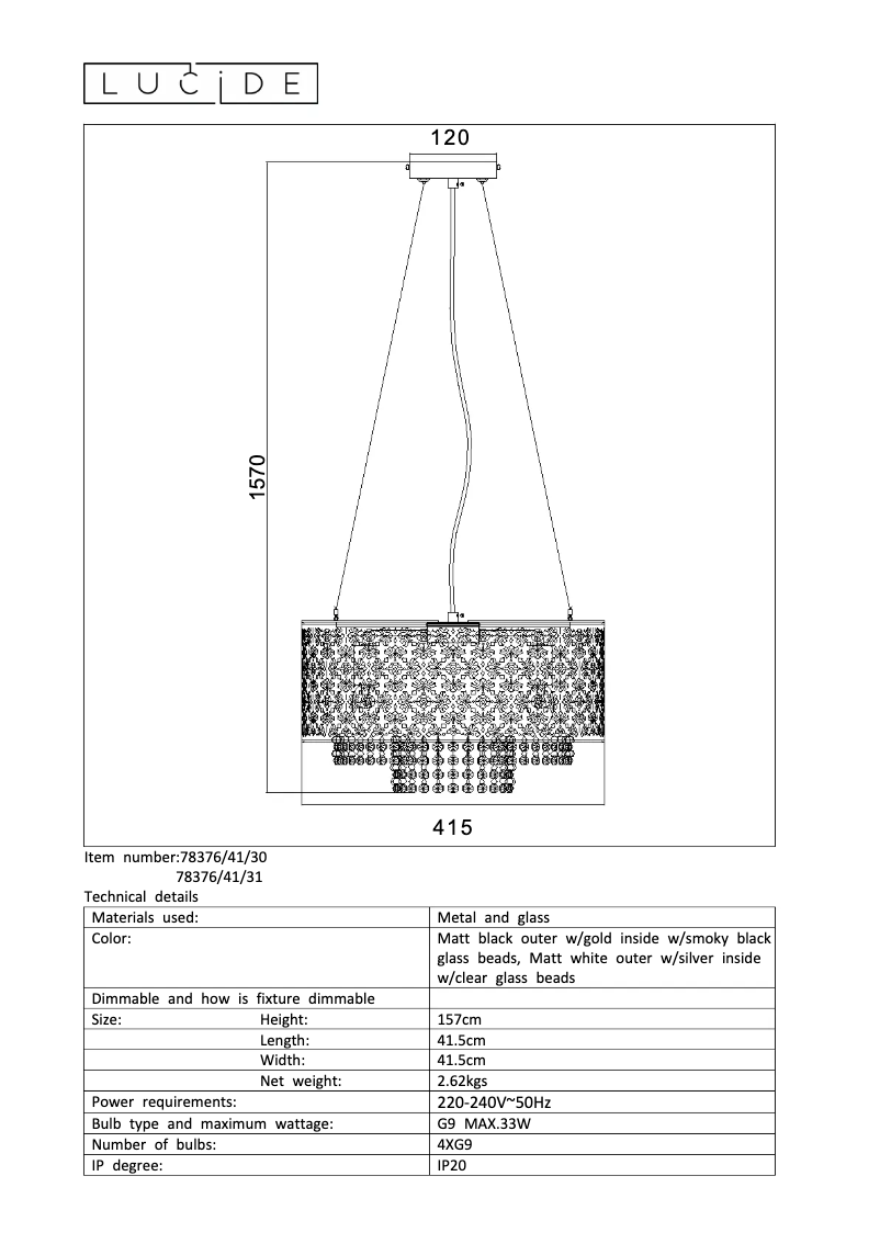 Image de la première page du manuel de l'appareil Raka 78376/41/30