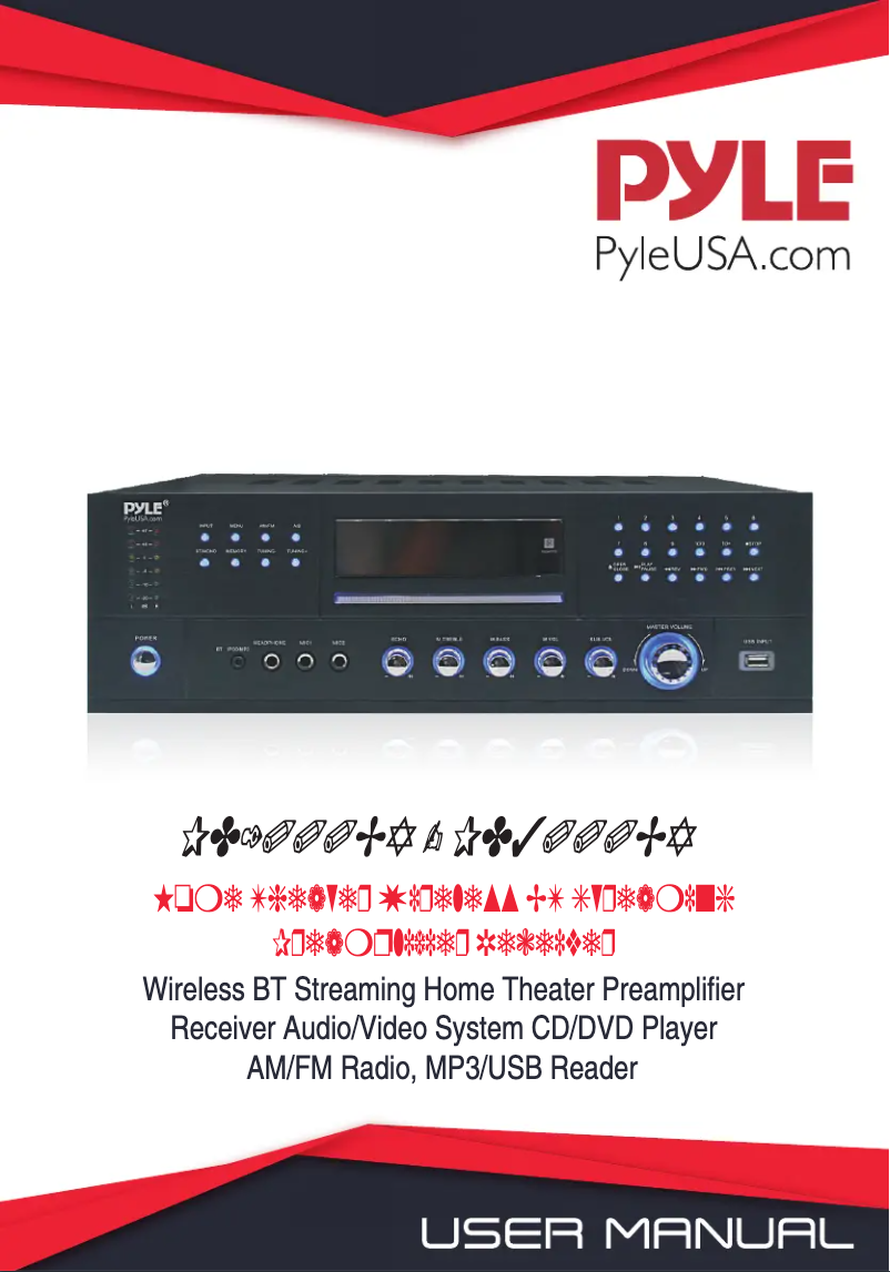 Page 1 de la notice Manuel utilisateur Pyle PD1000BA