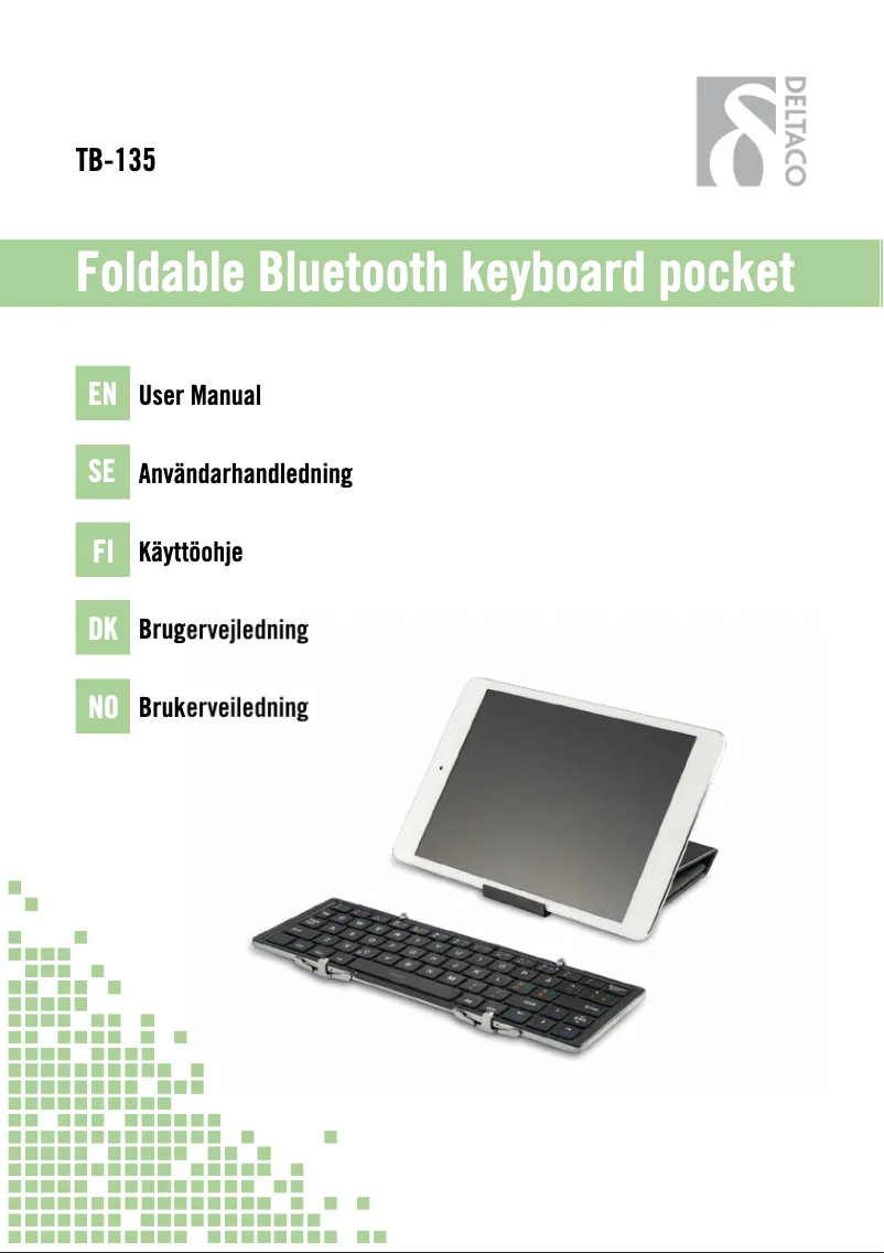 Image de la première page du manuel de l'appareil TB-135