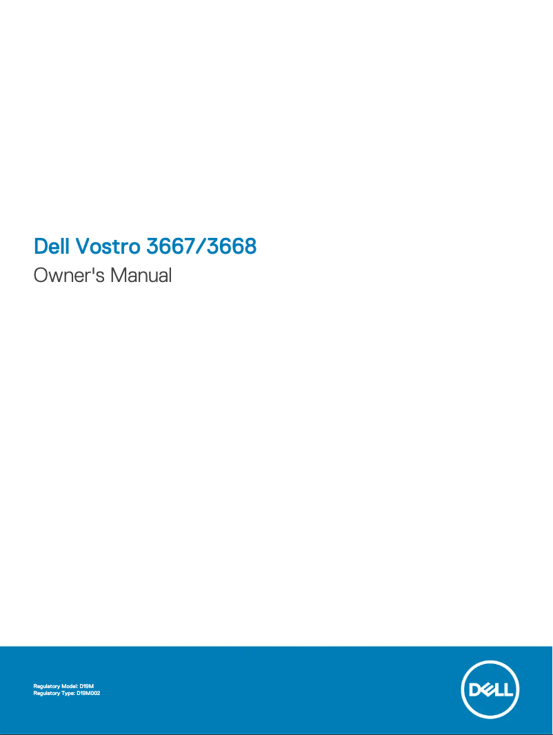 Page 1 de la notice Manuel utilisateur Dell Vostro 3668