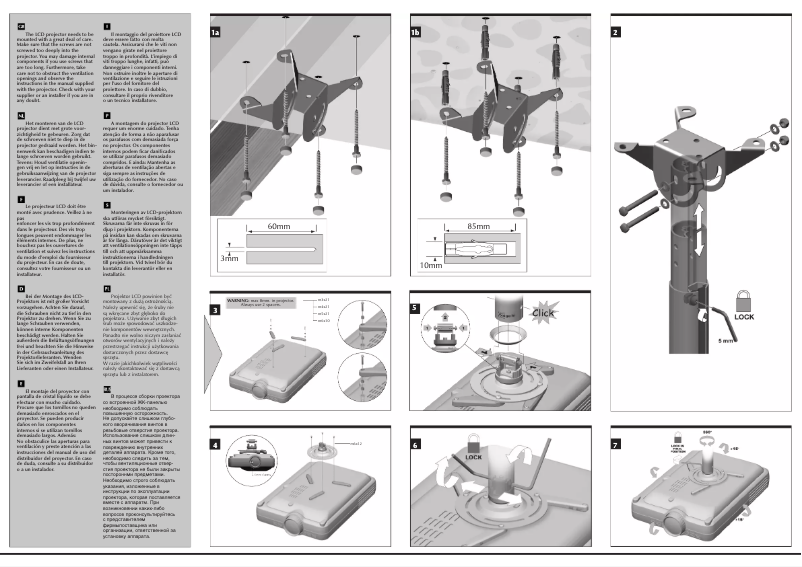 Page n°1 - Manuel utilisateur Vogel's PPC 250