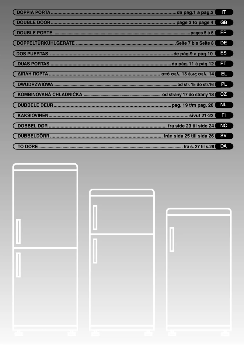 Page n°1 - Manuel utilisateur Candy CFD2760