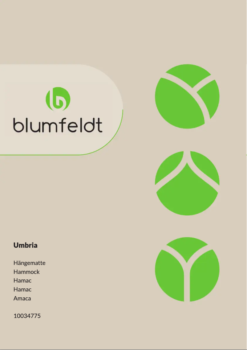 Page 1 de la notice Manuel utilisateur Blumfeldt Umbria