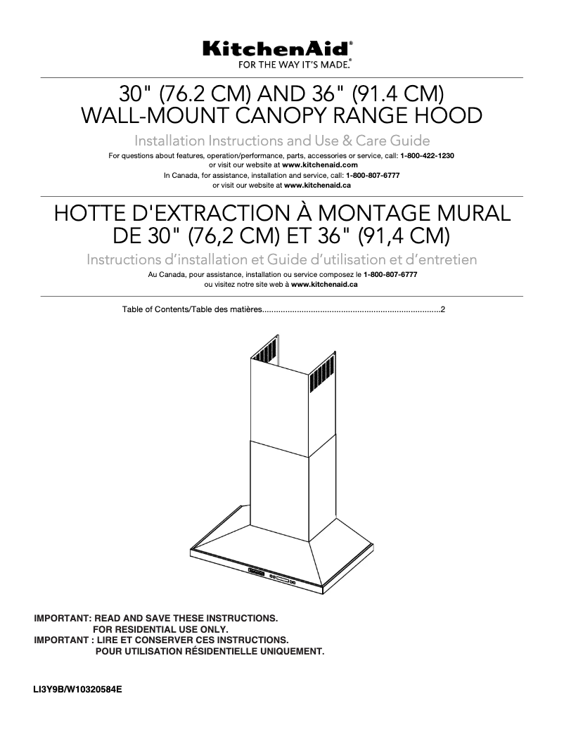 Image de la première page du manuel de l'appareil KXW4330YSS