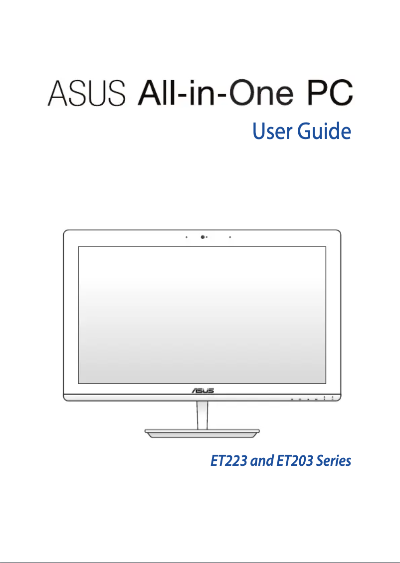 Image de la première page du manuel de l'appareil ET2031IUK