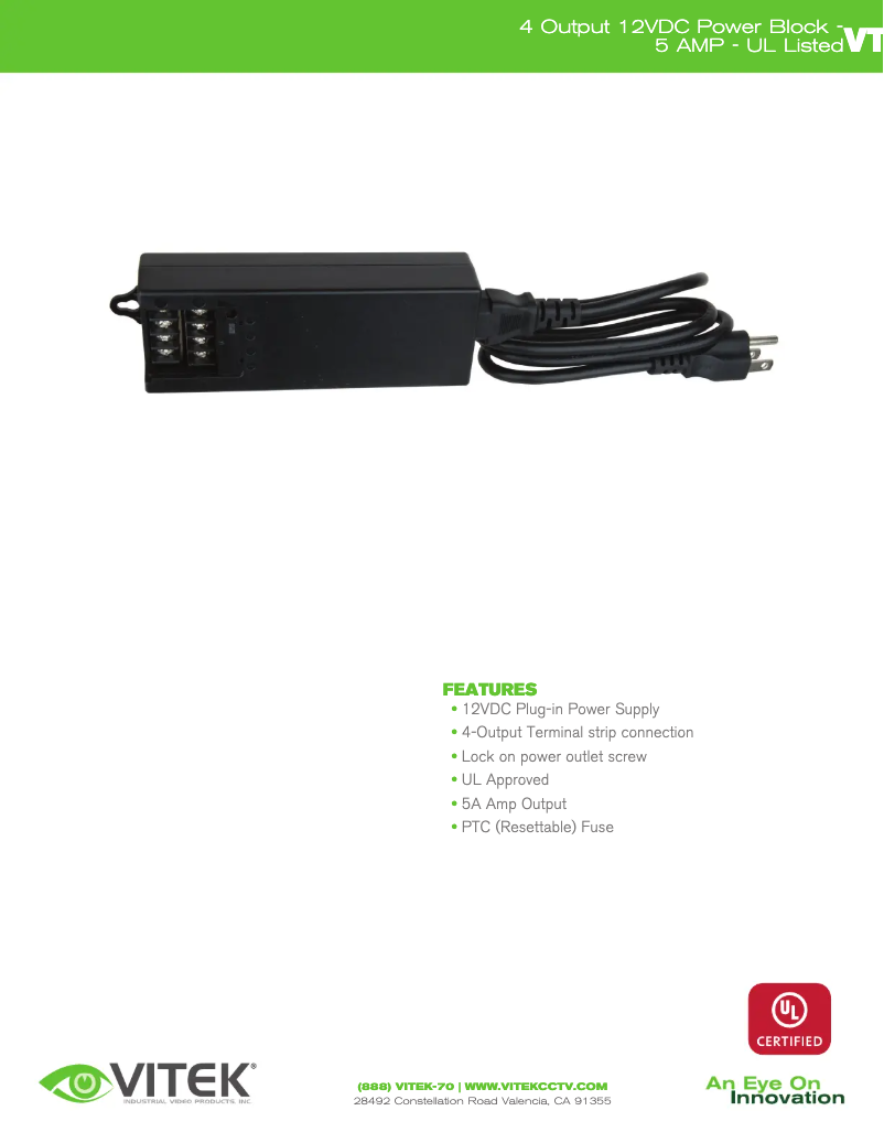 Page 1 de la notice Manuel utilisateur Vitek VT-1205A-D4K