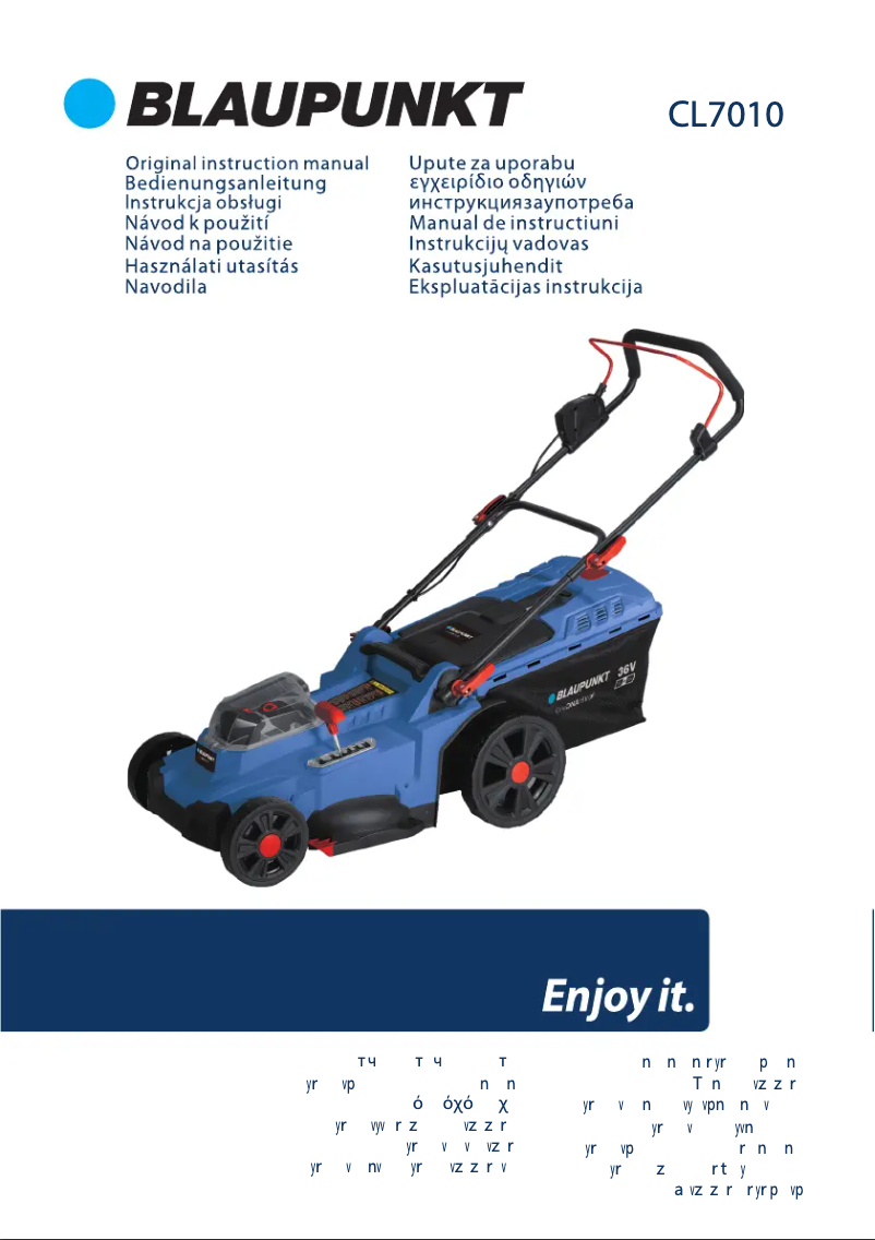 Image de la première page du manuel de l'appareil CL7010