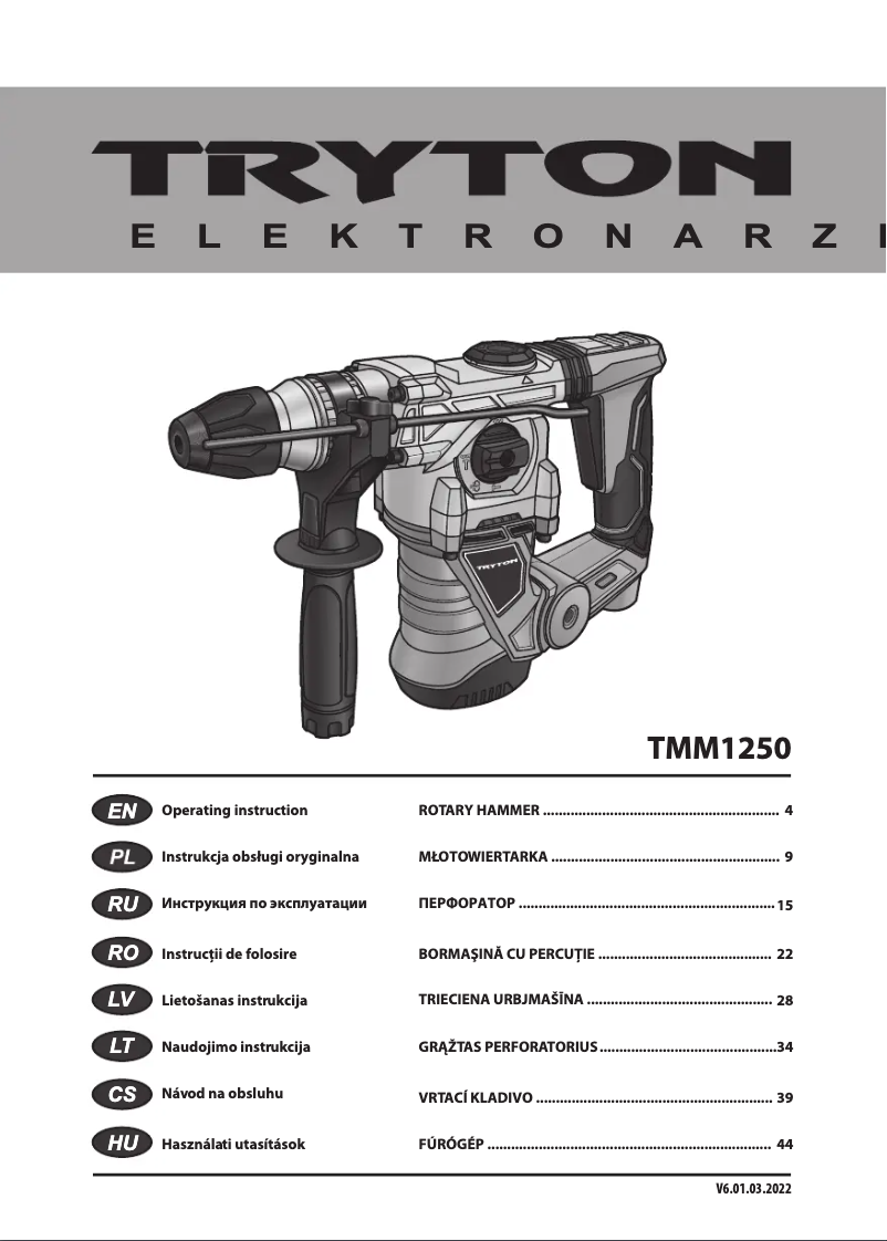 Página 1 del manual Manual de usuario Tryton TMM1250