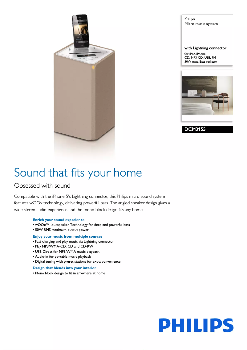 Image de la première page du manuel de l'appareil DCM3155