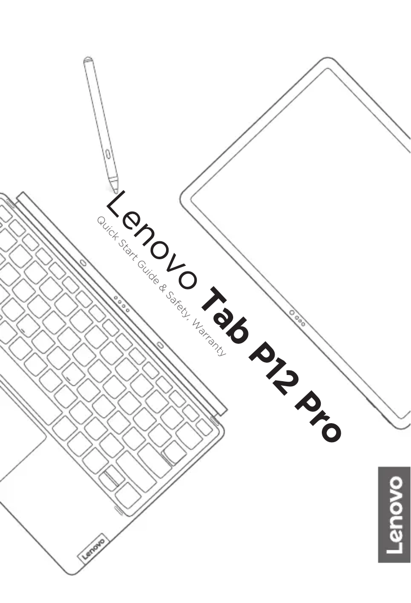 Page 1 de la notice Guide de démarrage rapide Lenovo Tab P12 Pro