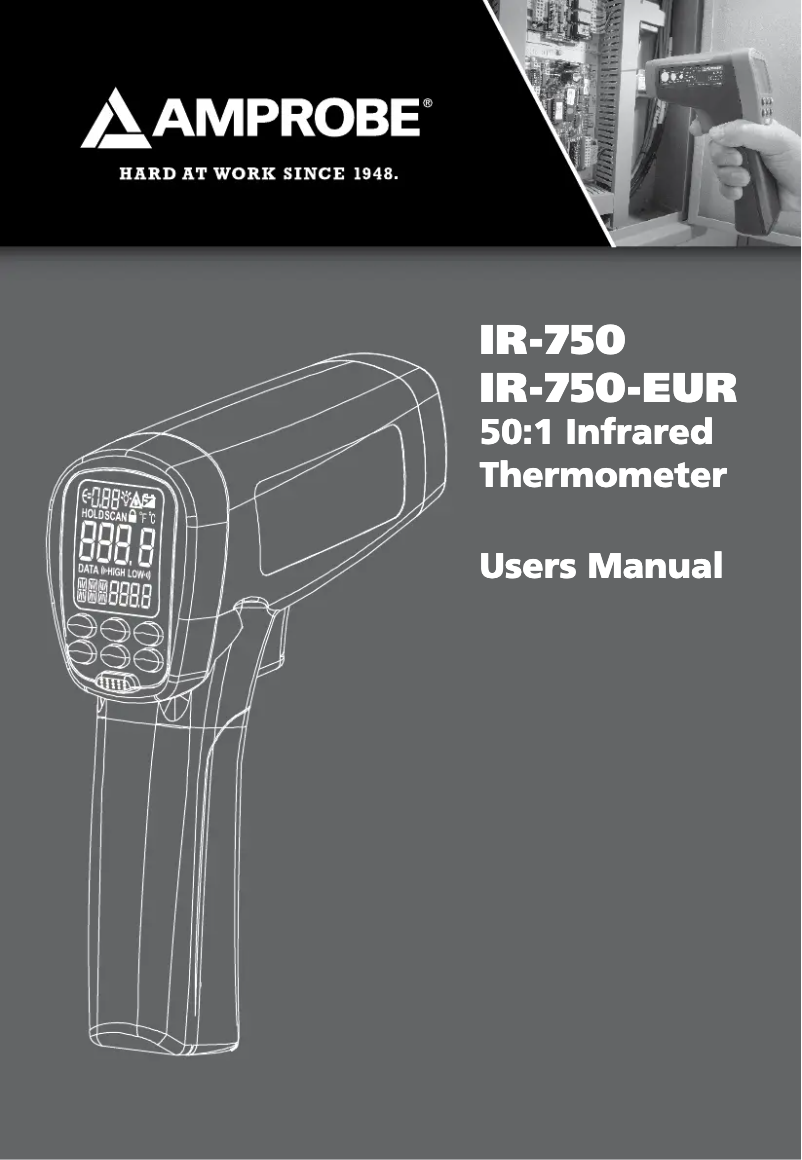 Page n°1 - Manuel utilisateur Amprobe IR-750