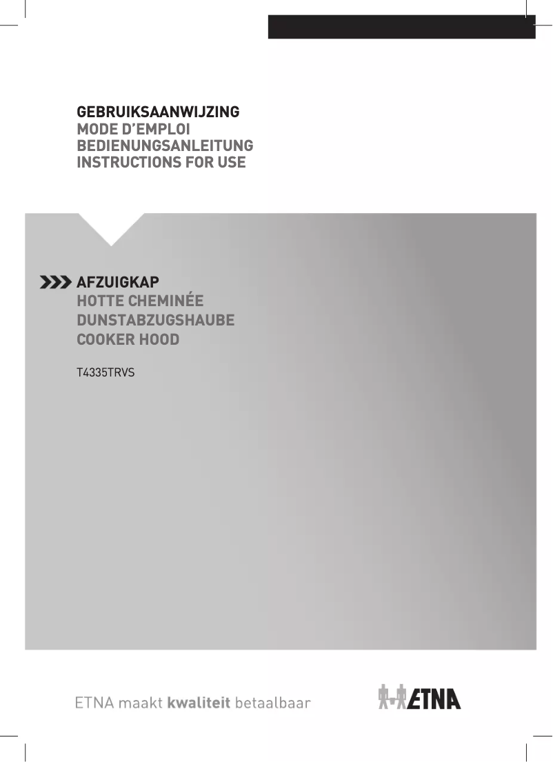 Image de la première page du manuel de l'appareil T4335TRVS