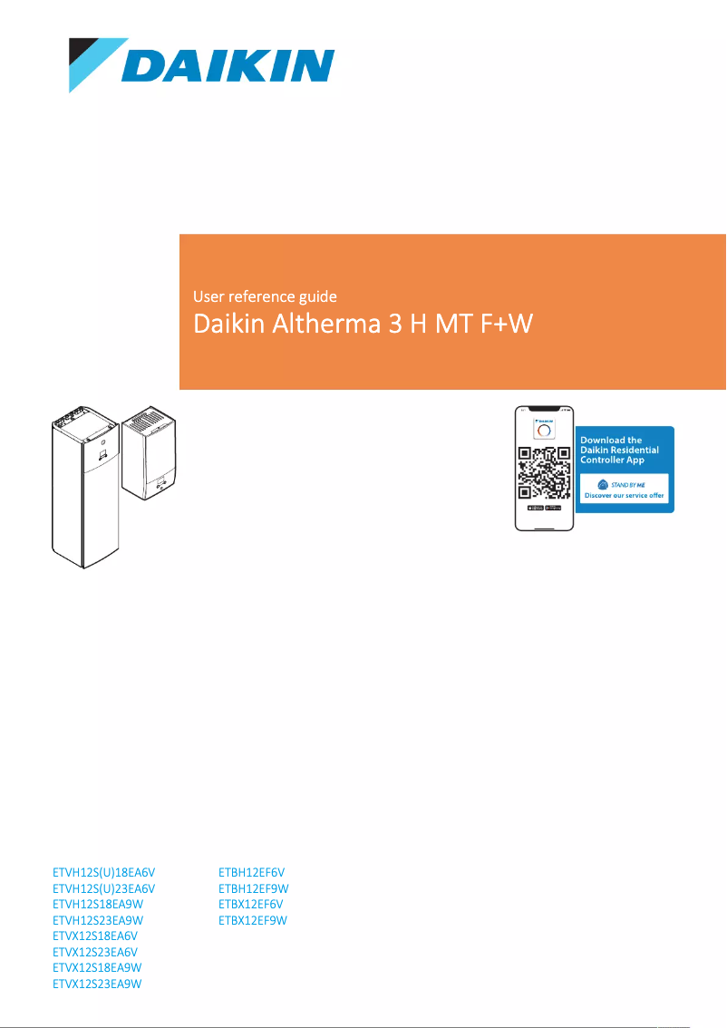 Page n°1 - Manuel utilisateur Daikin ETVH12S18EA6V