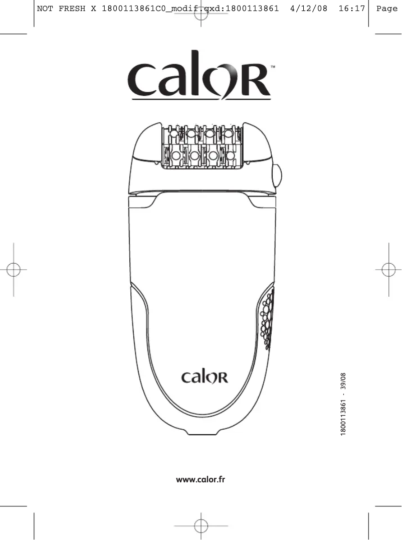 Page 1 de la notice Manuel utilisateur Calor Fresh Extreme Bikini EP7410