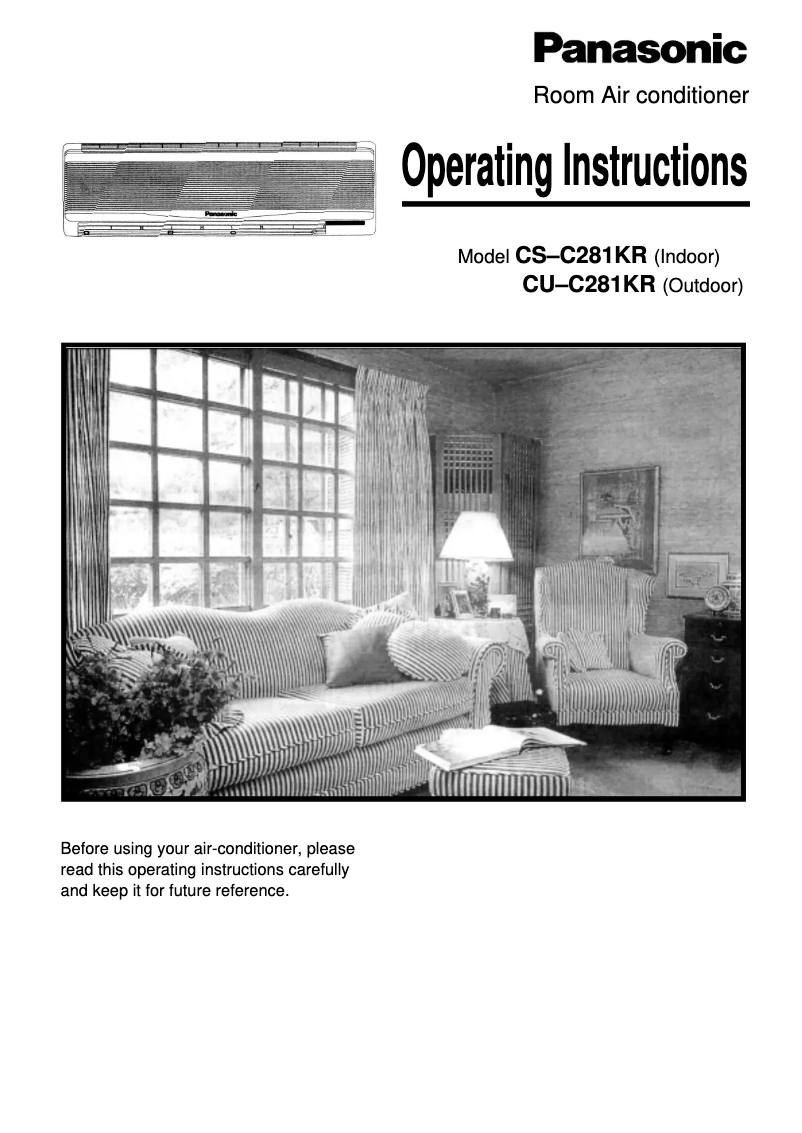 Image de la première page du manuel de l'appareil CU-C281KR