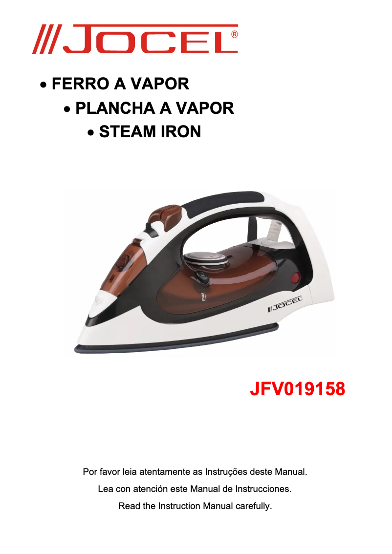 Page 1 de la notice Manuel utilisateur Jocel JFV019158