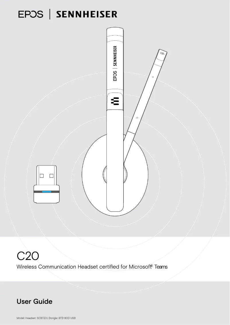 Page n°1 - Manuel utilisateur Sennheiser EPOS C20