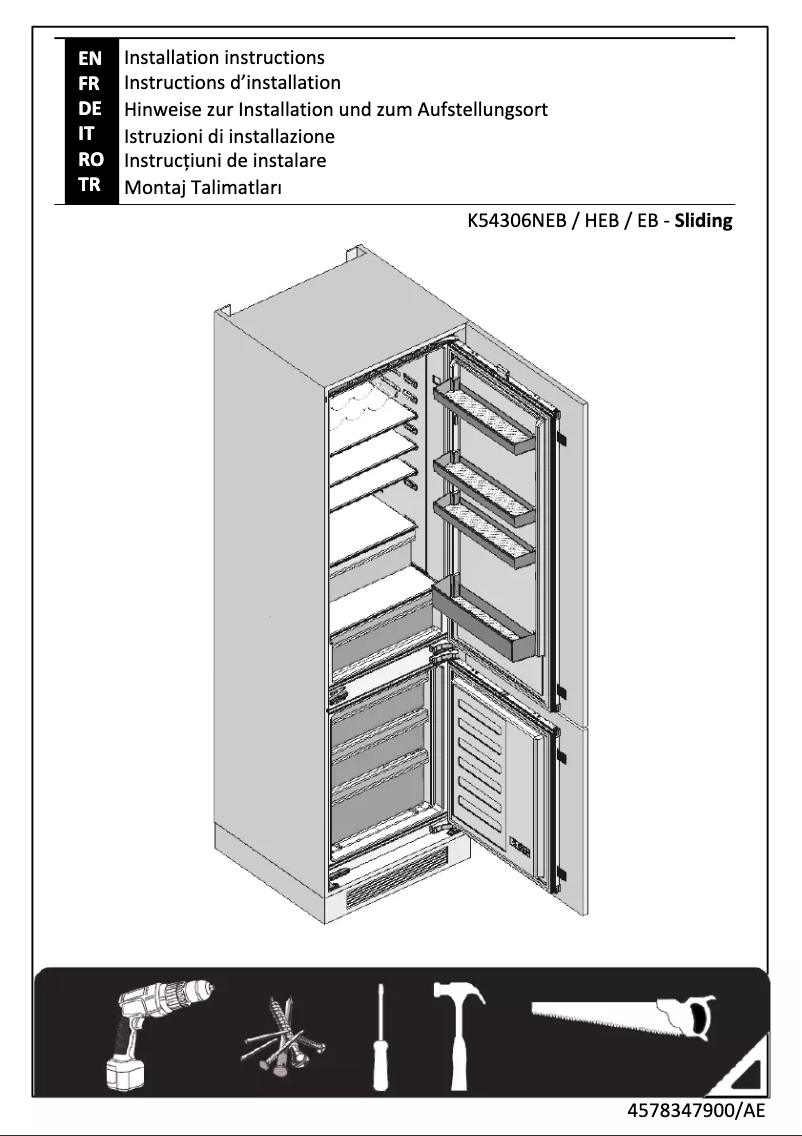 Page 1 de la notice Instructions / montage Grundig GKNI25920