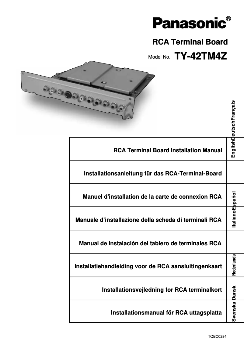 Page 1 de la notice Manuel utilisateur Panasonic TY-42TM4Z
