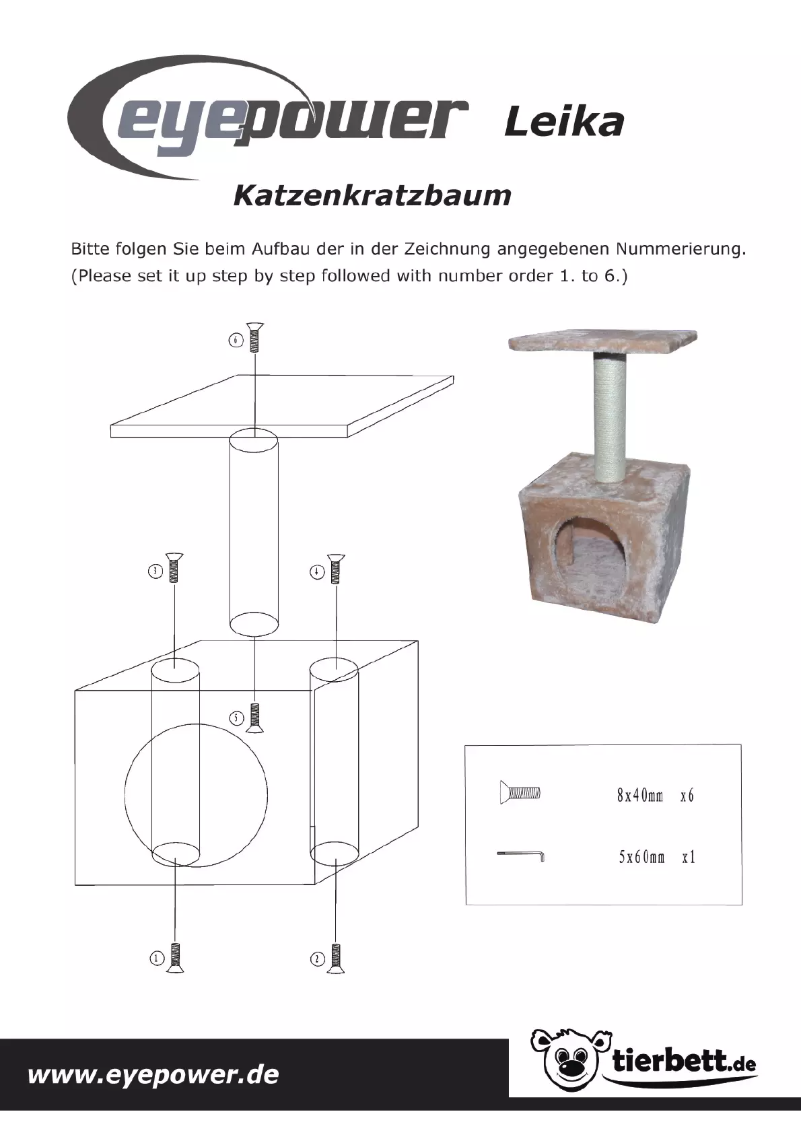 Page 1 de la notice Manuel utilisateur Eyepower Leika