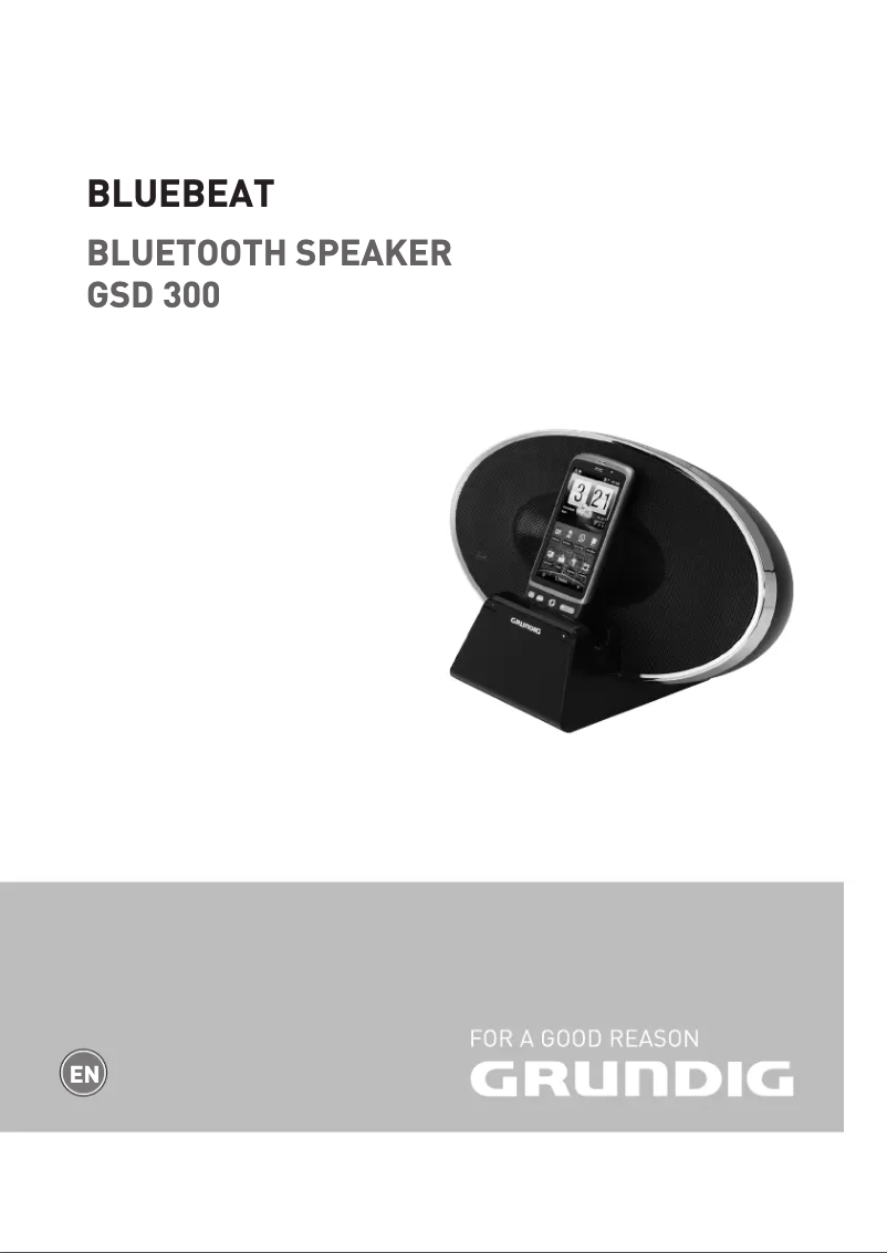 Image de la première page du manuel de l'appareil Bluebeat GSD 300