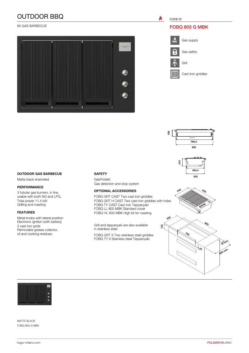 Image de la première page du manuel de l'appareil FOBQ 803 G MBK