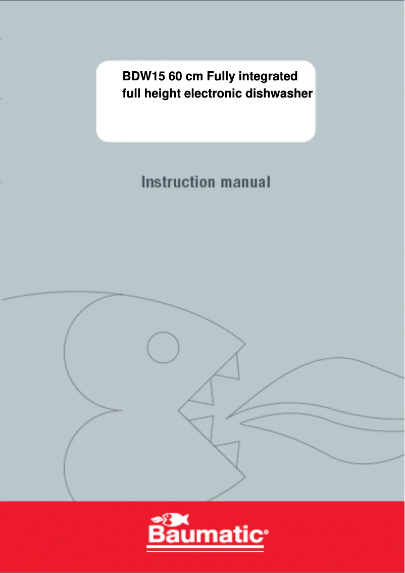Page n°1 - Manuel utilisateur Baumatic BDW15