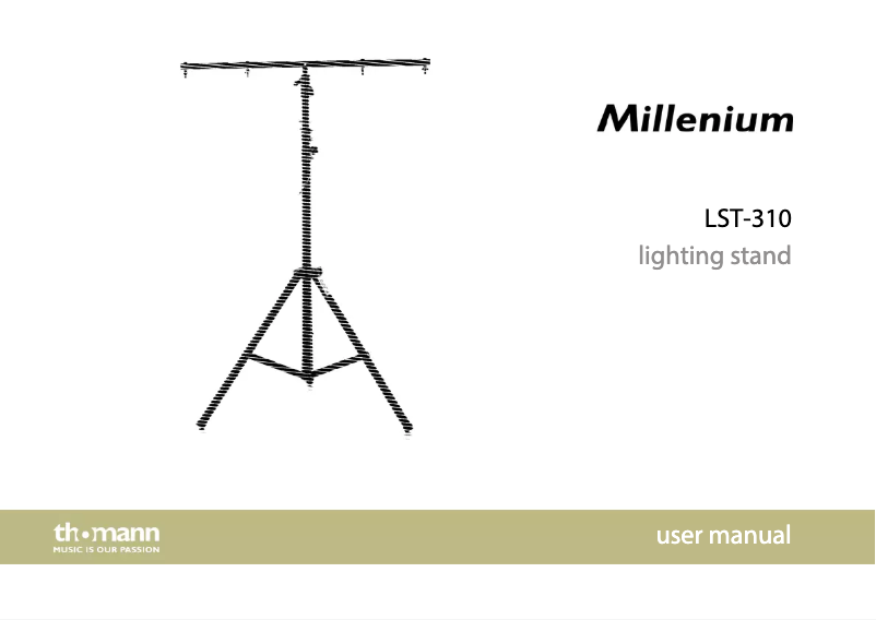 Image de la première page du manuel de l'appareil LST-310