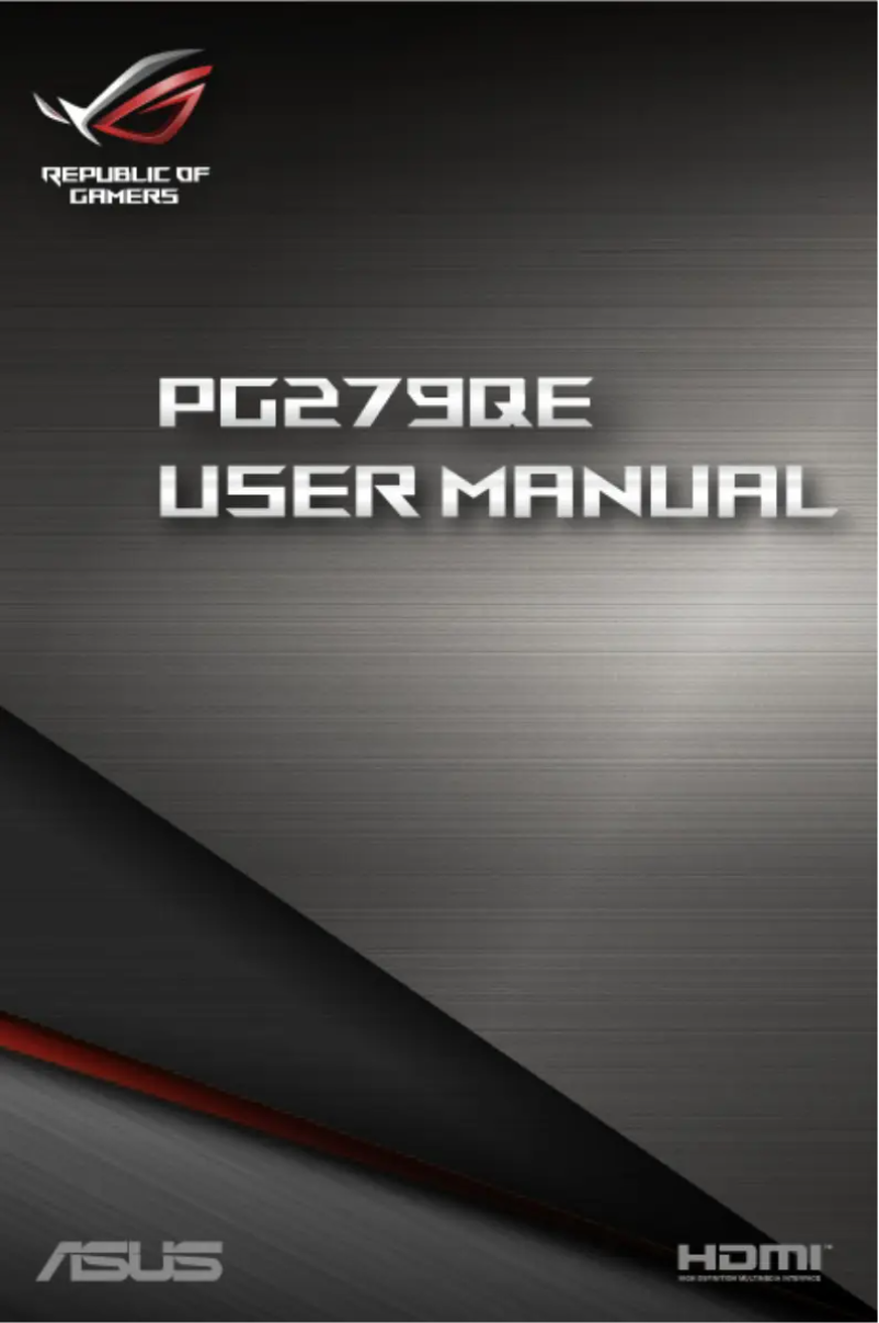 Page 1 de la notice Manuel utilisateur Asus ROG Swift PG279QE
