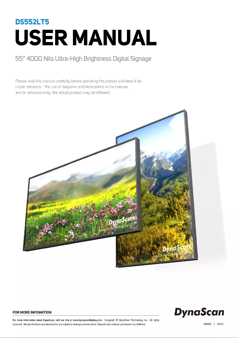 Página 1 del manual Manual de usuario DynaScan DS552LT5