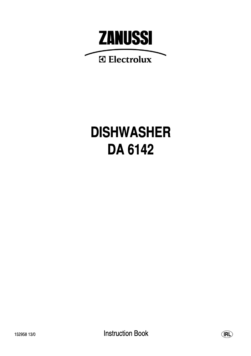 Page 1 de la notice Manuel utilisateur Zanussi-Electrolux DA6142N