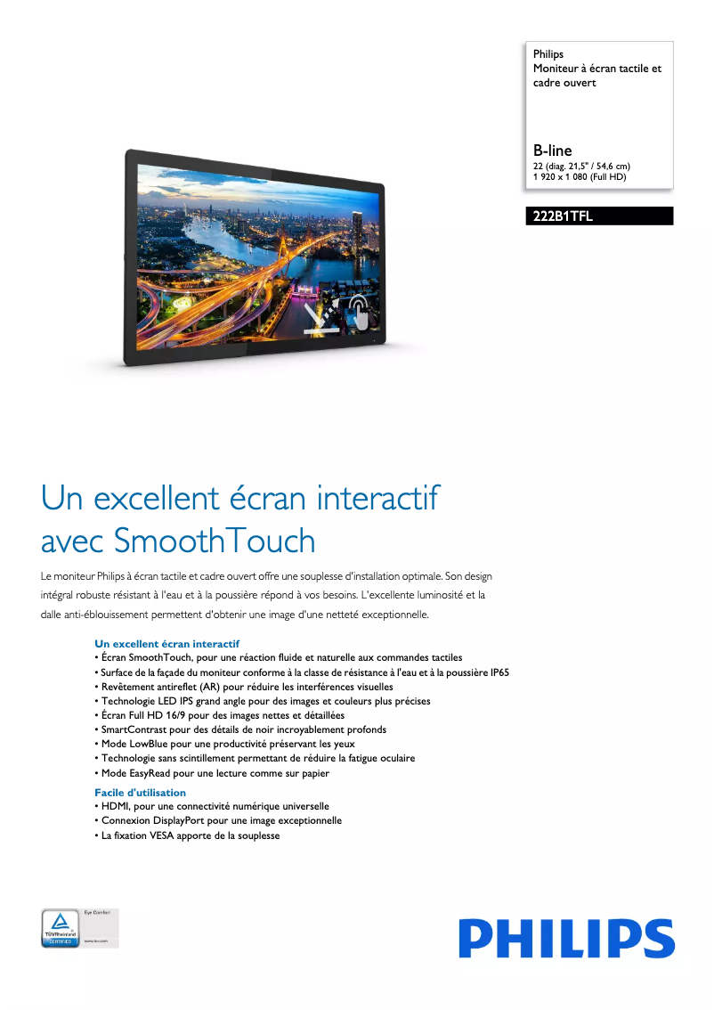 First page image of the manual for B Line 222B1TFL