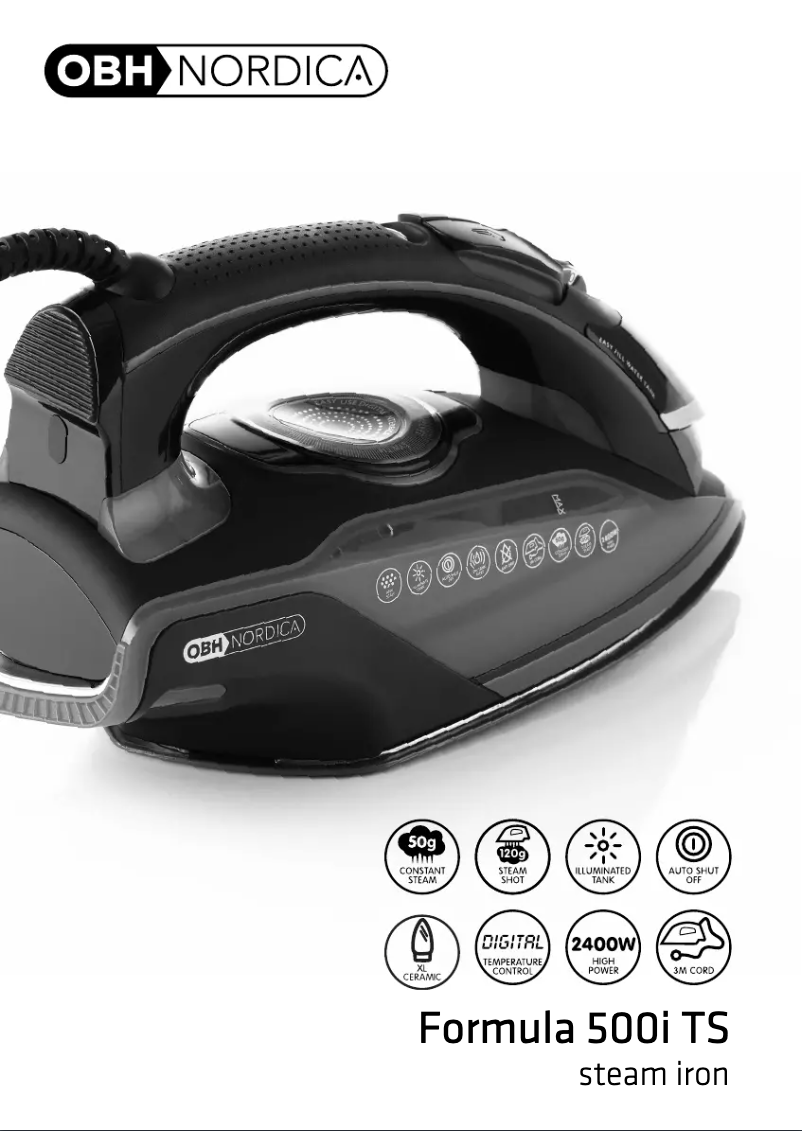 Page n°1 - Manuel utilisateur OBH Nordica Formula 500i TS