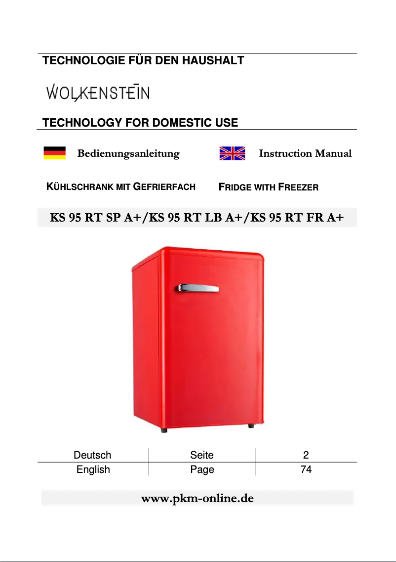 Página 1 del manual Manual de usuario Wolkenstein KS95RT B