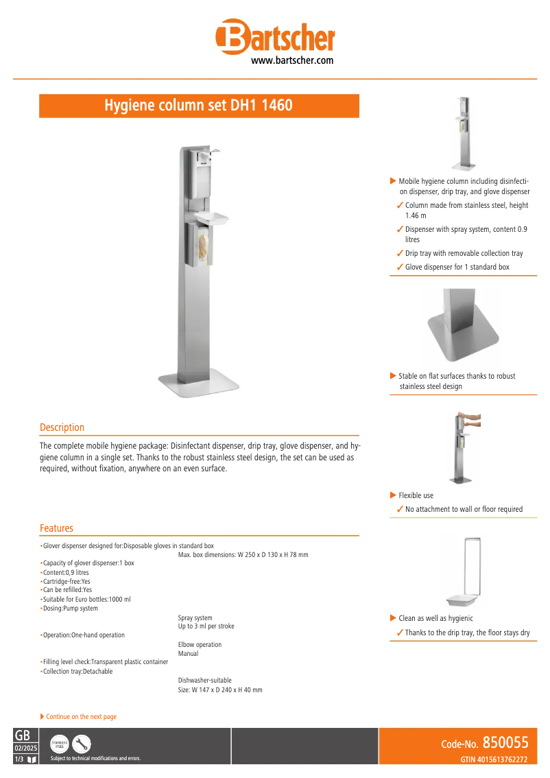 Image de la première page du manuel de l'appareil DH1 1460