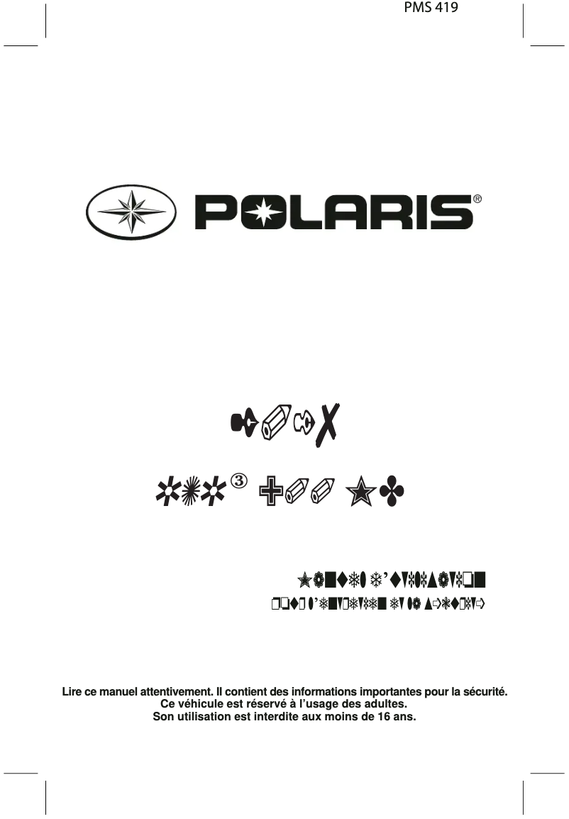 Página 1 del manual Manual de usuario Polaris RZR 900 (2017)